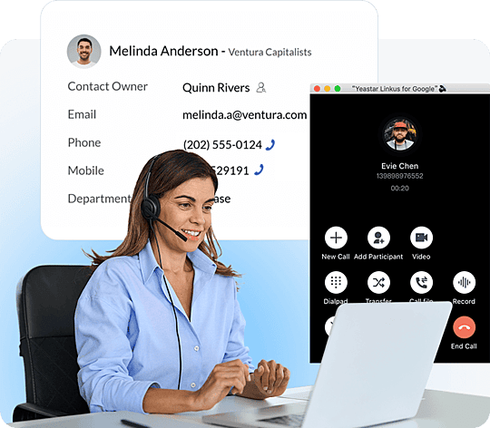 Customer using the Yeastar PBX integration feature